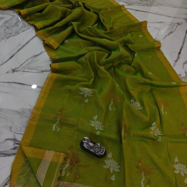 Tissue Linen Saree