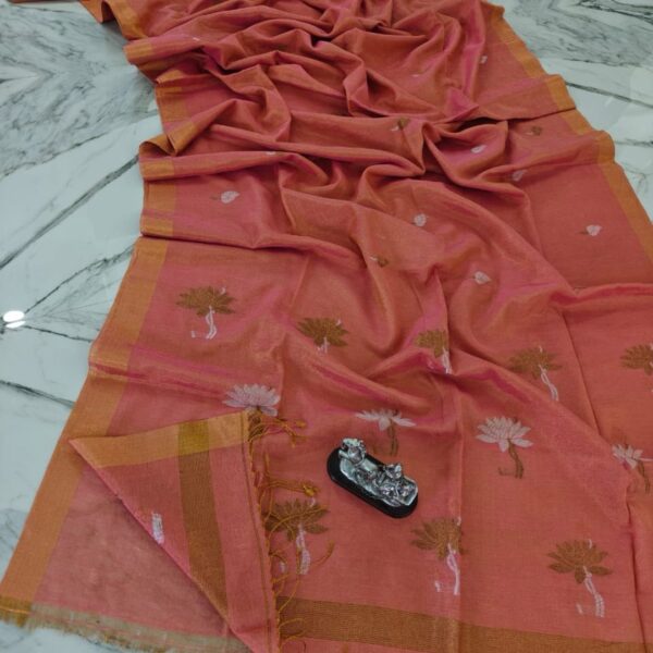 Tissue Linen Saree