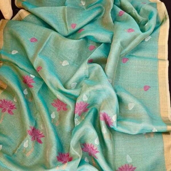Tissue Linen Saree