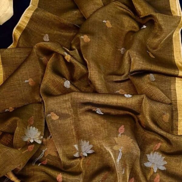 Tissue Linen Saree
